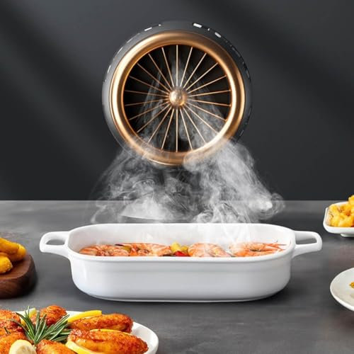 Smoke Away Purifier Fan, Portable Kitchen Exhaust Fan, USB Rechargeable Smoke Absorber With Adjustable Stand And Removable Oil Filter, USB Powered Indoor Mini Smoke Away Purifier