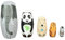 Restokki Wooden Animal Nesting Dolls Handcrafted 5 Layer Cute Painted Russian Nesting Dolls Toy Gift for Girls Boys Birthday