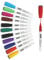 ANSIO Whiteboard Pens Pack of 12 – Assorted Whiteboard Markers with Fine Tip, Eraser, and Magnetic Lids – Dry Wipe Pens for Whiteboard