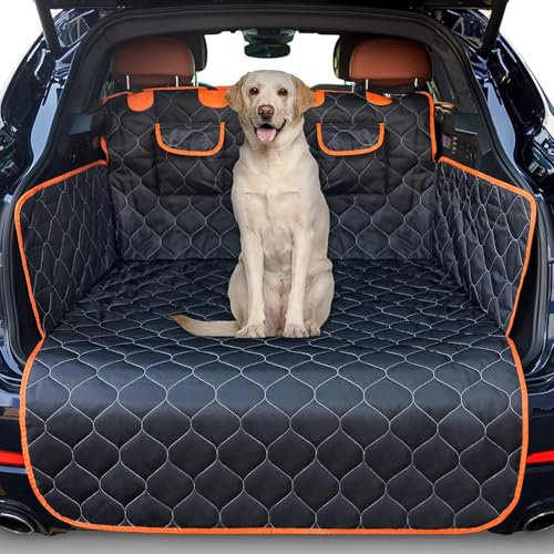 yishao Hundedecke Auto Kofferraum Schutzmatte für Skoda Karoq 2021-, Auto Kofferraum Schutzmatte mit Tasche Gesteppte Auto Hundedecke rutschfest