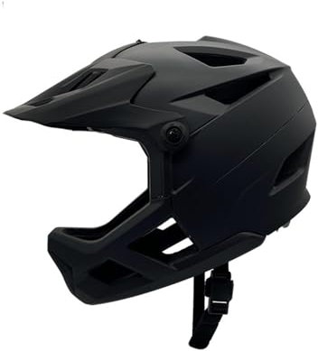 Vollvisier-Mountainbike-Helm für Herren und Damen, Rennradhelm, leicht, verstellbares Visier und Brillenanschluss, 55–59 cm, schlagfester Fahrradhelm