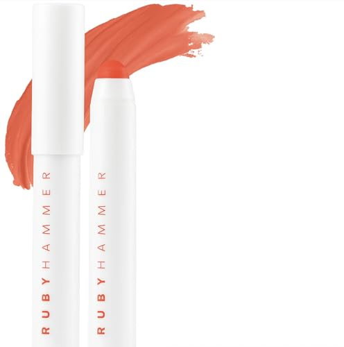 Ruby Hammer Lip Serum Balm – Coral | Hydrate. Tint. Restore | Full Size | Designed by award winning make up artist.