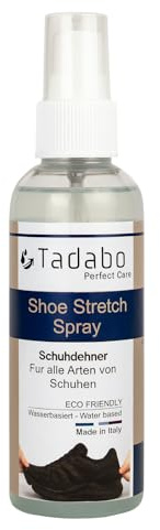 Tadabo Shoe Stretch 100 ml | Schuhdehner Spray für Leder & Wildleder | Enge Schuhe weiten | ECO-Formel | Made in Italy