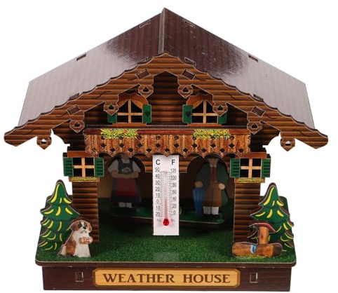 COLLBATH Stazione Meteo da Parete con Barometro Termometro e Igrometro Elegante e Preciso per Interni ed Esterni Misuratore Temperatura e Umidità Resistente per Casa e Giardino