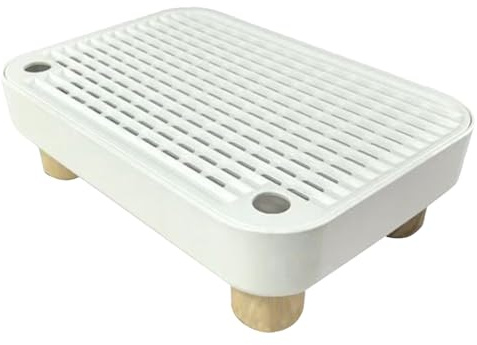 Derwrtup Rampa para Gatos para arenero, escalón para Gatos Mayores con función de Filtro, Alfombrilla Antideslizante para Arena para Gatitos, para Interior y Exterior, para casa, apartamento, Sala de