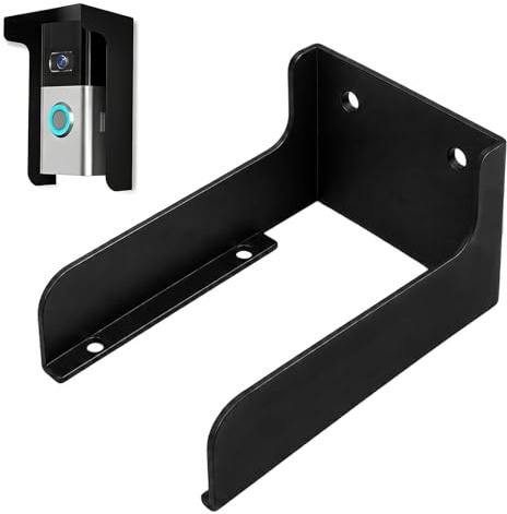 Doorbell Rain Cover for Tapo D235, TD21, D210 & D225 – Weatherproof Anti-Glare Sun Visor Housing, 145x87x65mm – Outdoor Protector Shield for Keypad, Intercom & Video Doorbell (Black)