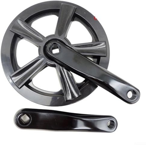 Bielas de 152 mm para bicicletas plegables hechas de aleación de aluminio con soporte para intercambio de platos de 32, 48 y 52 dientes (48T)