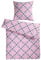 Carpe Sonno warme Biberbettwäsche 200x220 - Karierte Winter-Bettwäsche mit Reißverschluss aus 100% Baumwolle Flanell - Bettwäsche Set 200 x 220 mit Kopfkissen-Bezug - Rosa Karo