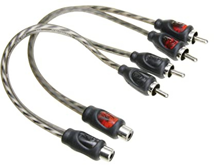 VS-ELECTRONIC - 359095 1 Paar Y-Cinchkabel TYRO Economy Line, 2 Stecker / 1 Buchse 0,3m 30.4970-102