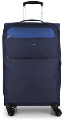 Gabol - Mittelgroßer, weicher Koffer mit Cloud 68 x 42 x 27 cm – Gewicht 2,7 kg mit Kapazität bis zu 68 l – 4 Doppelrollen und TSA-Schloss – Spanisches Design aus EVA, robust und flexibel, blau, 50 cm