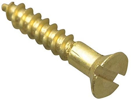 ForgePack Wood Screws - Solid Brass | 5/8 x 4 | Solid Brass | Pack 50