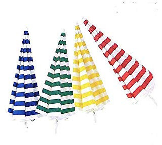 Sombrilla Vette acero TNT Blanco/Rojo 180 05140 [Vette]