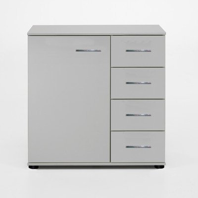 Wimex 782710 Kombiniert mit 1 Tür und 4 Schubladen Kommode Whiteboard 81 x 41 x 83 cm