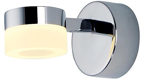 LITECRAFT Calore Bathroom Wall Light, Polished Chrome | IP44 Rated, Integrated LED