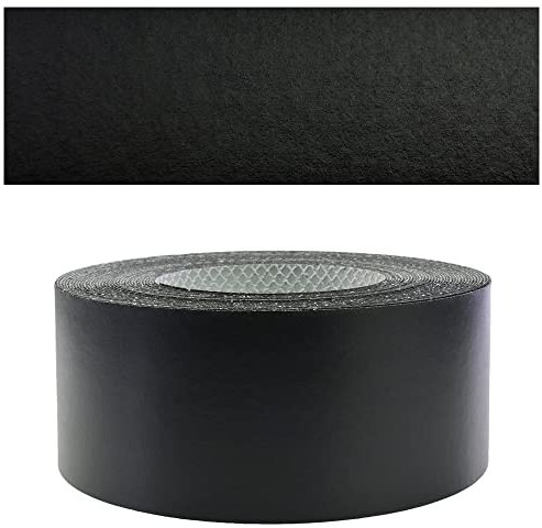 Mprofi MT® - Chant Melamine | 45mm X 10m | Bande de Chant Noir | Epaisseur 0,50mm | Facile à Appliquer | Pour Étagères, Meubles & Panneaux | Chant Thermocollant Durable