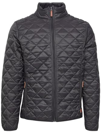 BLEND Stanley Men's Quilted Jacket Puffer Jacket Padded Jacket with Funnel Neck, Size:3XL, Colour:Phantom Grey (70010)