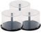 3 x 50 Empty CD DVD Cakebox Storage Tub Plastic Case for DVD CD Bluray Discs Spindle cake box (Holds 150 discs)