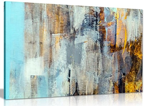 Abstract Modern Contemporary Home Canvas Wall Art Picture Print (36x24in)
