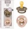 BIBS Colour Schnuller 2er-Pack, BPA-frei, Kirschform Nippel. Naturkautschuk/Latex, Hergestellt in Dänemark. Größe 1 | 0+ Monate | 2-Pack, Dark Oak/Blush