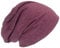 Cool4 Sommer Jersey Beanie Baumwolle meliert Slouch Chemo Unisex Mütze Cap A29 (Aubergine)