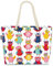 VOID Eulen Party Strandtasche Shopper 58x38x16cm 23L XXL Einkaufstasche Tasche Reisetasche Beach Bag