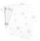 Ideen mit Herz Transparentpapier | 100 Blatt | Premium-Qualität | 110 g/qm | bedruckt | ideales Faltpapier zum Sterne basteln | transparentes Bastelpapier (Eiskristalle | weiß & silber, 10 x 10 cm)