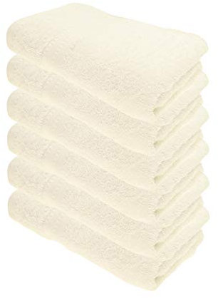 Julie Julsen® Bio Handtuch-Set, 6 Handtücher in 32 Farben erhältlich weich und saugstark Weiss 50x100 cm