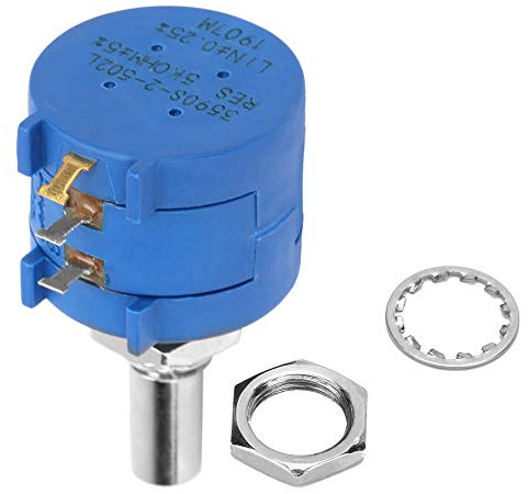 Präzisionspotentiometer Rotationspotentiometer 5K Ohm Multiturn-Potentiometer einstellbar hochpräzise Widerstand