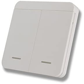 Interrupteur intérieur sans fil Tormatic Novoferm 433 MHz compatible avec moteur de porte de garage Black Run Novomatic avec émetteur 502 522 MAX43-2 (2 canaux)