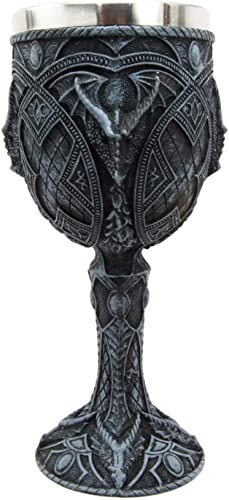 Ebros Ancient Celtic Gothic Knotenwork Arachnid Spider Dragon Wine Goblet Chalice Cup 6oz Gothic Dungeons And Dragons Mittelalter Elixir Of Life Party Prop Decor