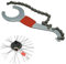 Laxzo ® Bike Chain Removal Tool Kit with Crank Extractor, Spanner, Bracket & Cassette Removers, Portable & Versatile for Bicycle Repair and Maintenance