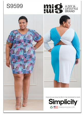 Simplicity SS9599G5 Plus Size Dress G5 (26W-28W-30W-32W-34W)