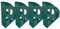 helit H2661052 - Stehsammler „the green bridge“, DIN A4-C4, aus Recycling-Kunststoff Blauer Engel zertifiziert, grün, 4 Stück