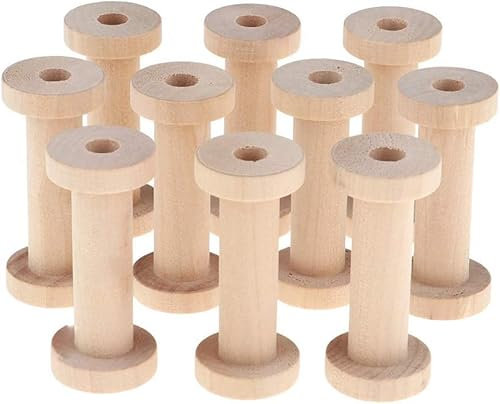 zalati Spulen Leere Spulen Holzfaden Organizer Halter Kollektion für Garn Nähen Handwerk Handarbeit