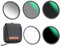 K&F Concept Magnetic Filter Set Nano X-Serie 77mm Magnetisches Schnellwechsel System Quick Swap System GND8,ND8,ND64,ND1000 mit Magnetischer Adapterring und Filtertasche