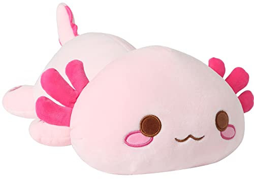 Shownicer Axolotl Peluche Géante Kawaii - Oreiller, Jouet Animal, Poupée Coussin - Cadeau pour Enfants Filles 3+ Ans (Rose, 50cm)