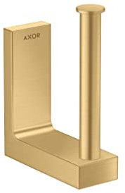 AXOR Universeller rechteckiger Toilettenpapierhalter in gebürsteter Gold-Optik, 42654250