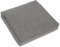 bomoe hochwertiges Outdoor Loungekissen 60x60cm – Bequemes Sitzkissen 8cm dick Polster Bezug Waschbar Gartenkissen UV-Schutz – Rattan Lounge Auflage Gartenmöbel Sitzauflage Hellgrau – ilano