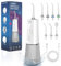 SURFOU Munddusche Kabellos Mundduschen 230ML 5 Modi 7 Düsen, Mundduschen Reise Water Flosser IPX7 Wasserdicht USB-C Wiederaufladbar für Reisen & Hause