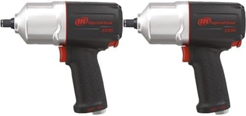 Ingersoll-Rand Air Impact Wrench 2235QXPA, Pneumatic Impact Wrench 1220Nm Torque Powerful Impact Wrench 1/2 Inch 1 Piece, 1/2, High (Pack of 2)