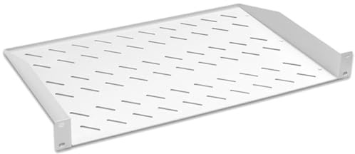 Netzwerkschrank, Serverschrank 19 Zoll Rack - 6HE - 9 HE - 12HE - 400 mm Tiefe – Wandmontage - Montiert - Sicherheitsglastür - Grau (Ablage/Hellgrau)