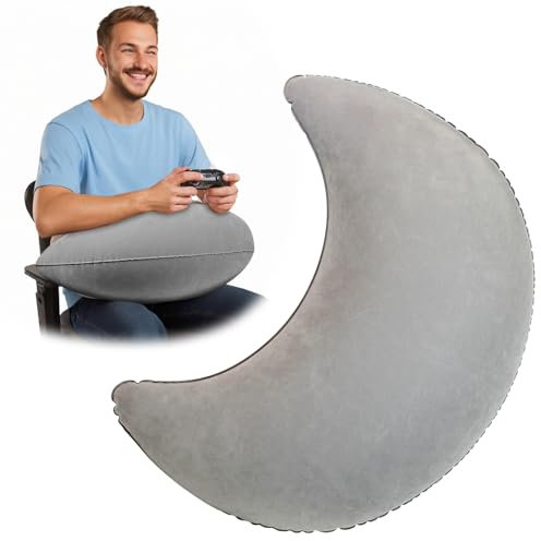 NHKRTE Inflatable Reading Pillow, Rest Pillow for Sofa &Bed,Ergonomic Gaming Lap Pillow, Provides Wrist & Elbow Support, Reduces Shoulder & Neck Pressure
