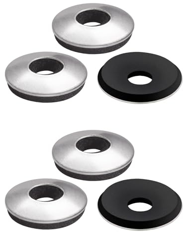 FOMGIIN Rondelle di Tenuta EPDM M4.8 x 14 mm, 15 Pezzi Rondelle per Viti con Guarnizione in Neoprene, Acciaio Inossidabile Gomma Rondella in Neoprene Ampio per Macchinari, Industriali, Edilizia