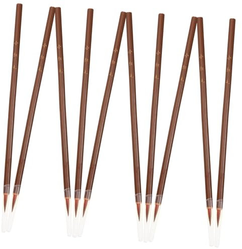 PHENOFICE 10 Stück Pinsel Kalligraphie Werkzeuge Kalligraphie Stift Tinte Malerei Kit Kalligraphie Schreiben Kalligraphie Pinsel Stift Zeichnung Pinsel Schreiben Tinte Pinsel Schreiben