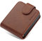 Handyhülle für Samsung Galaxy Z Flip 6 Hülle 5G Leder Klappbar, Galaxy Z Flip 6 Tasche Case Premium Lederhülle Schutzhülle Wallet [Kartenfach] Cover Flip Case für Samsung Z Flip 6 Klapphülle (Braun)