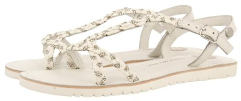 GIOSEPPO Wenham Sandale Plate, Blanc, 38 EU