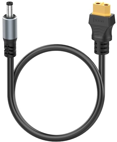 HIEbee XT60 auf DC5521 Stromkabel, XT-60 Stecker auf DC 5.5mm x 2.1mm Stecker Adapter Kabel für FPV Goggles, für Starlink Mini etc. 0,5m