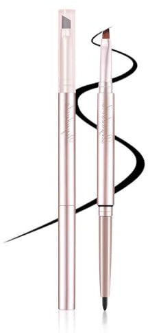 Prreal Eyeliner, Waterproof Eyeliner Pencil, Rotating Tattoo Liner Gel Pencil with Blade Brush, Smudgeproof Eyeliner Precise to Draw Eye Makeup, #01 Black