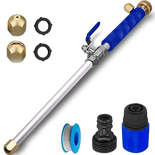 Hochdruckdüse für gartenschlauch,Jet Power Washer Waterjet Hochdruckreiniger für Gartenschlauch Auto Hausgarten Rasen Terrassen (2 Nozzles)