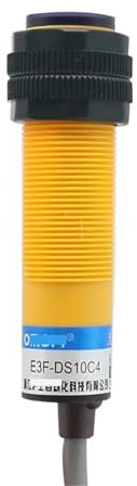 Infrarot E3F-DS10 M18 Diffuse Reflexion Lichtschranke Sensor DC 12V 3-Draht NO 24V Dection Range10CM Einstellbar 1Pcs(E3F-DS10P2,Adjustable)